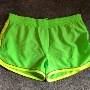 Under Armour lime green shirts